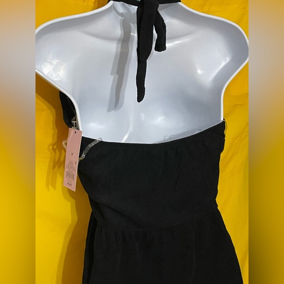 Women's Towel Terry Romper - Wild Fable Black M #M947 - Picture 8 of 13